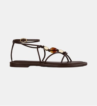 SANDALES PERLES CAYA - Ba&sh - Chocolat