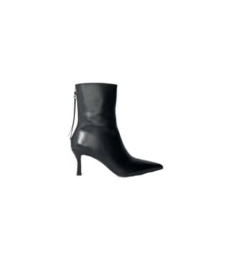 Bottines pointues en cuir - Maje - Noir