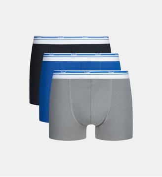 Lot de 3 Boxers Coton - Dim - Gris clair