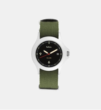 Montre Solaire soleil Noir 9125532 - Kelton - Argenté