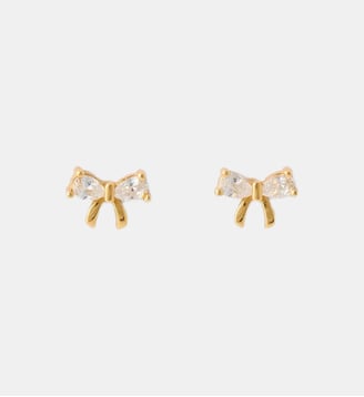 Puces d'oreilles nœud en argent garanti - Balaboosté - Doré