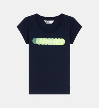 T-shirt Balle Jaune - Roland-Garros - Bleu marine