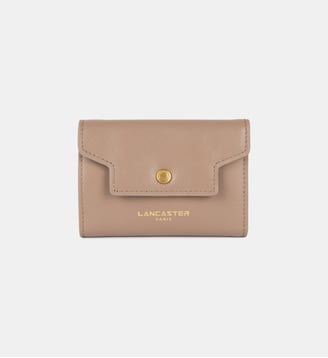 Portefeuille à rabat Donna cuir  - Lancaster - Galet