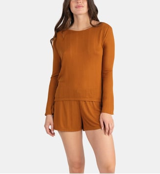 T-shirt manches longues CHARLIE - Passionata - Marron