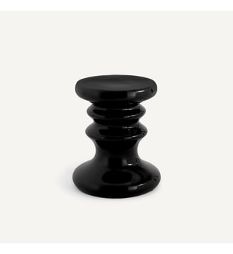 Bout de canapé en céramique émaillée - AM.PM - Noir