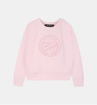 Sweat maxi imprimé - Karl Lagerfeld Kids - Rose love