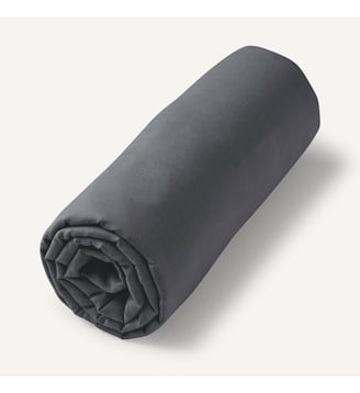 Drap-housse enfant voile de coton bio - AM.PM - Charbon
