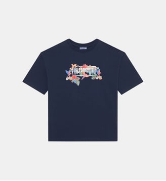 T-shirt oversize en coton Vilebrequin Salva - Vilebrequin - Bleu marine