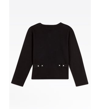 cardigan Le Petit en molleton de coton noir - Agnès b. - Noir