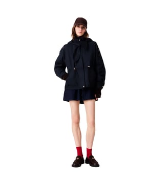 Parka mi-longue matelassée - Maje - Marine