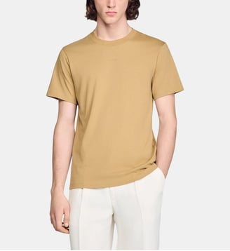 T-shirt en coton - Sandro - Beige