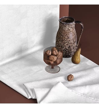 Nappe pur coton - Garnier Thiebaut - Neige
