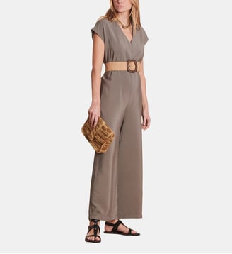 Combinaison pantalon unie - La Fée Maraboutée - Kaki