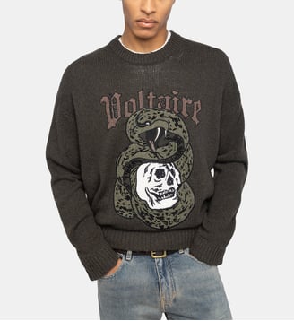 Pull Marko 100% Laine Mérinos - Zadig&Voltaire - Vert tilleul