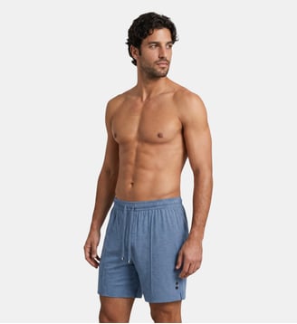 Home Short en coton - Ron Dorff - Bleu