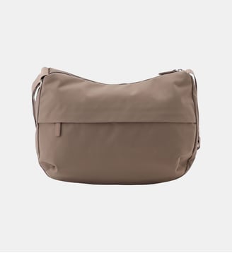 sac bandoulière en nylon - Agnès b. - Marron rocher