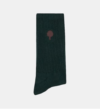 Chaussettes hauteur mi-mollet - Faguo - Vert foncé