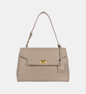 Grand sac cabas épaule Donna Grace en cuir - Lancaster - Galet