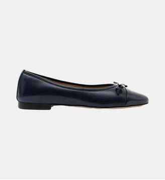 Java - Ballerines En Cuir Nappa Marine - Sacchetto - Parallèle - Bleu marine