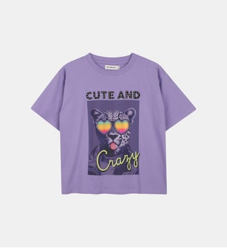 Tee-shirt manches courtes - Billieblush - Violet tulip