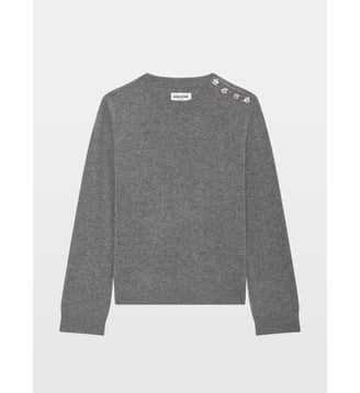 Pull Cara 100% Cachemire - Zadig&Voltaire - Gris medium