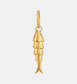 Pendentif Poisson, Chance et Vertu - Les Néréides - Doré