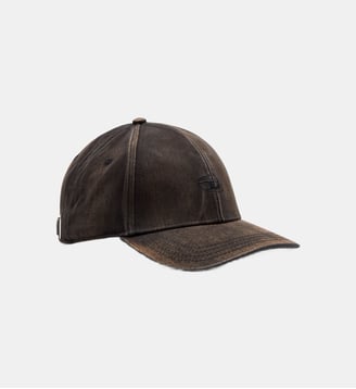 Casquette de baseball en sergé de coton délavé - Diesel - Noir