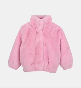 Manteau en polaire duveteuse - Billieblush - Rosée