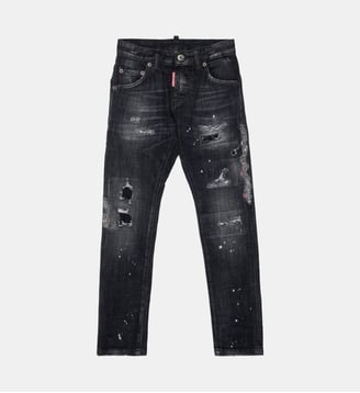Jeans slim fit lavage noir - Cool Guy - Dsquared2 - Denim noir