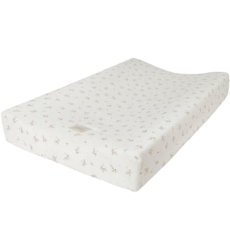Housse de matelas à langer - Babyshower - Écru