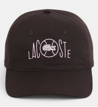 Casquette twill de coton imprimée - Lacoste - Marron