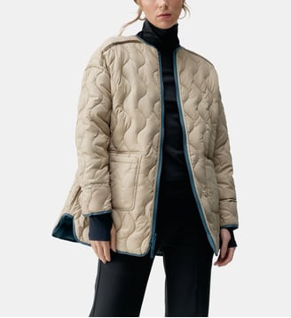 Manteau de sport Yasu Imperméable réversible - Born Living Yoga - Bleu fumée