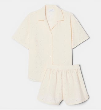 Ensemble de pyjama coton - Lacoste - Beige