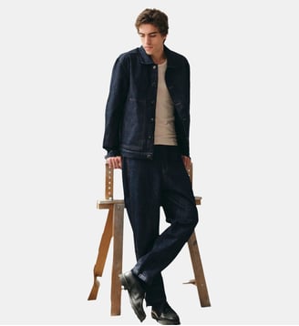 Jean ample Calder - Noyoco - Indigo