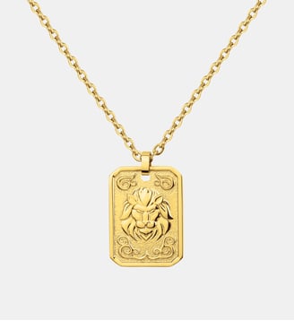 Collier Zodiaque Lion Doré en Acier 316L - Phebus - Jaune
