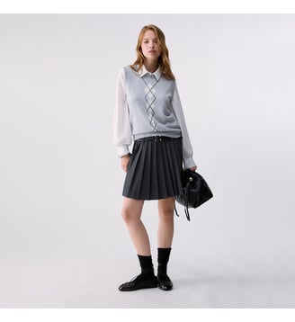 Robe courte avec jupe en flanelle Liu Jo
