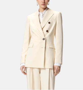 Veste croisée à poches - Pinko - Blanc cygne