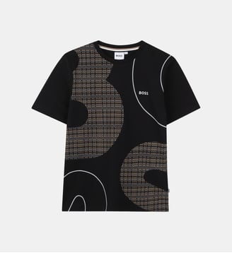 T-shirt à manches courtes - BOSS Kidswear - Black