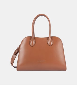 Petit sac à main Box Hopper en cuir - Lancaster - Cognac