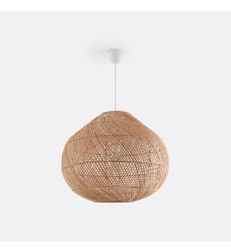 Suspension en rotin Ø55 cm - La Redoute Interieurs - Naturel