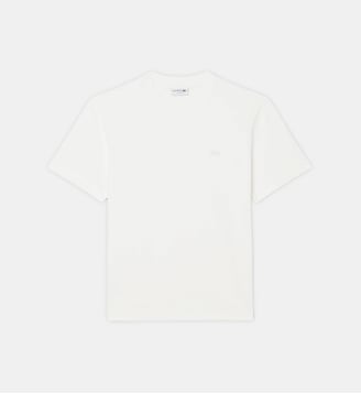 T-shirt en piqué de coton Pima - Lacoste - Blanc