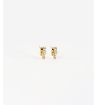 Boucles d'oreilles Allen  en Acier doré - Zag Bijoux - Doré