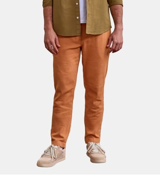 Pantalon élastique DREUILLE - Faguo - Brique clair