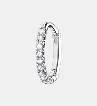 Créole unique Pierres blanches argent - Thomas Sabo - Argent
