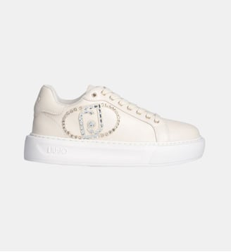 Sneakers avec logo décoratif - Liu Jo - Beige