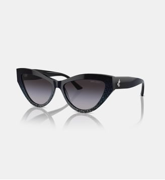 Lunettes de soleil Œil de chat JC5004 - Jimmy Choo - Noir