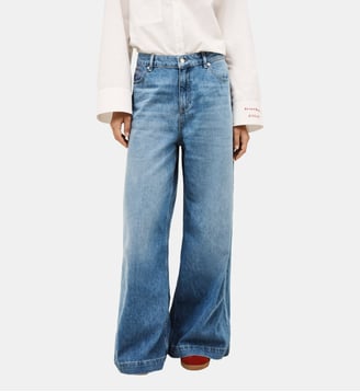 Jean Must large en coton - Ba&sh - Bleu