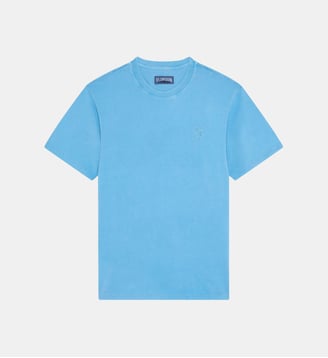 T-shirt en coton teinture minérale - Vilebrequin - Bleu