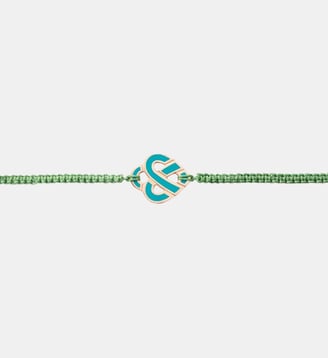 Bracelet Cœur Entrelacé Émail - Poiray - Or rose