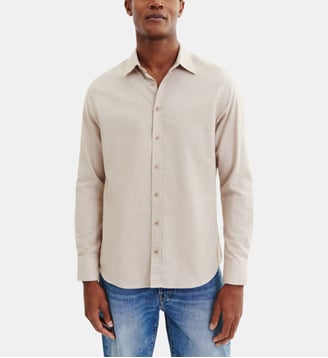 Chemise maille - Bompard - Tourterelle